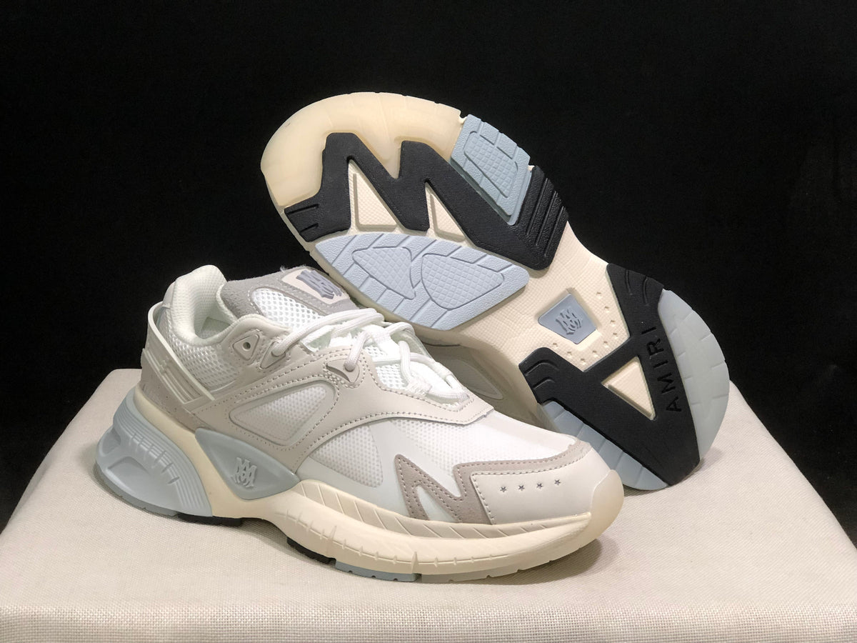 AMIRI MA Runner Sneakers White and Grey