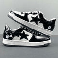 BAPE STA Low Black and White Sneakers 1H70-191-001
