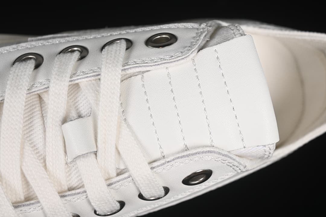 SMFK S0002B2 White Platform Canvas Sneakers