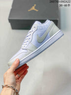 Jordan Air Jordan 1 Low Sneakers in White and Lavender