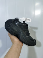 Black Chunky Mesh Sneakers