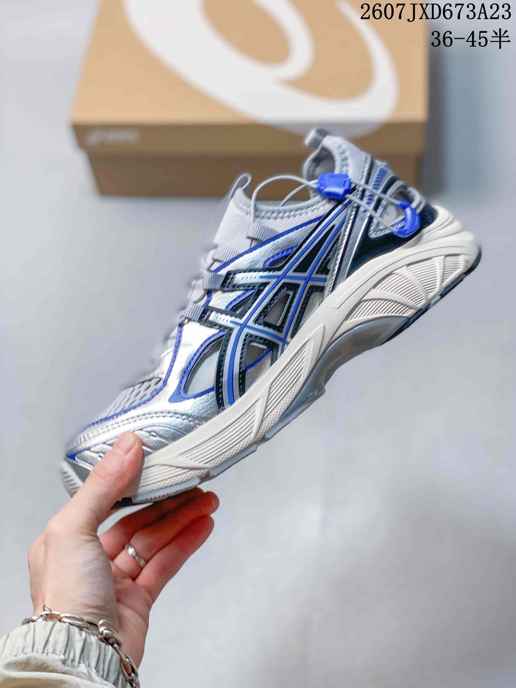 ASICS Gel-Kayano 14 Silver Blue Sneakers 2607JXD673A23
