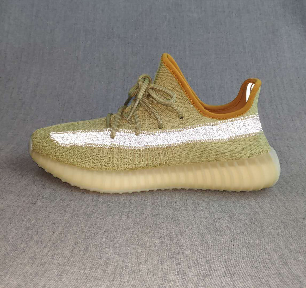 Yeezy 350 V2 Static Reflective Sneakers Green