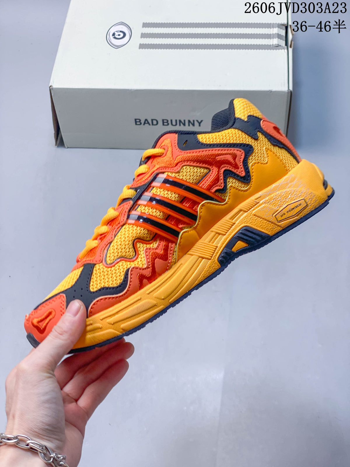 Bad Bunny x adidas Response CL Sneakers in Yellow and Orange