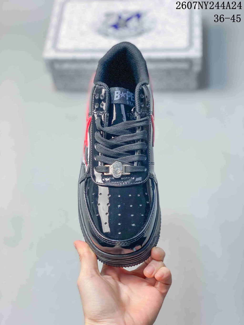 BAPE x Nike Air Force 1 '07 Low Sneakers - Black/Red