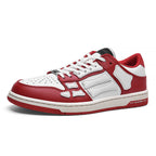AIVIIRI Red and White Low-Top Sneakers MFS003-324