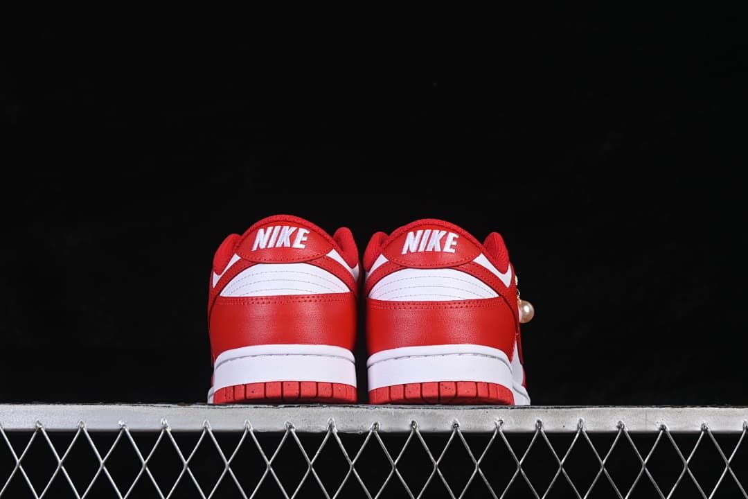 Nike Dunk Low Red and White Sneakers DD1873-116