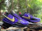 Nike Kobe 5 Basketball Shoes in Purple, Black and Gold