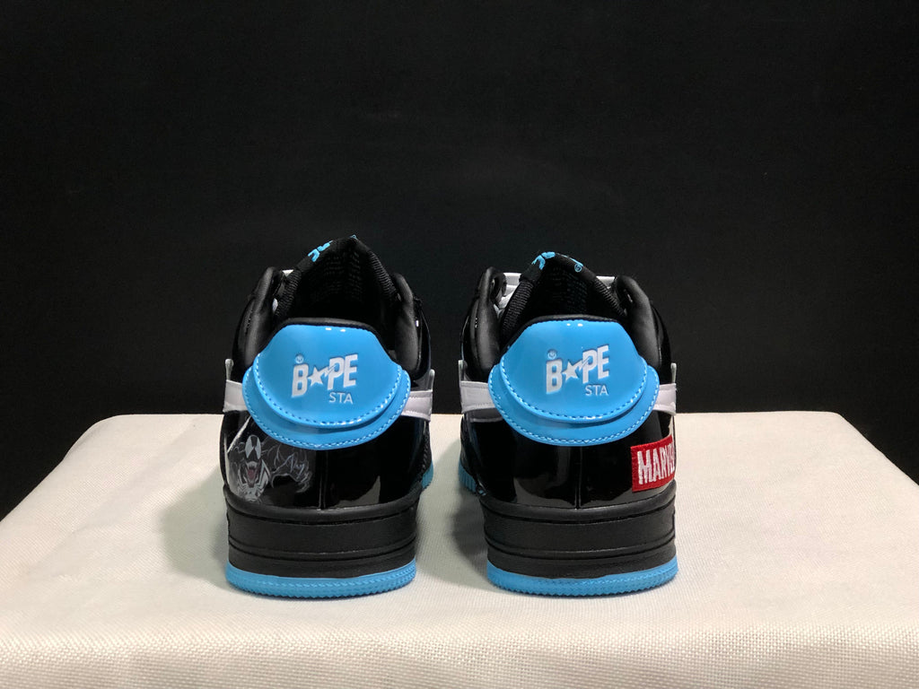 BAPE STA Low-Top Sneakers Black Blue White