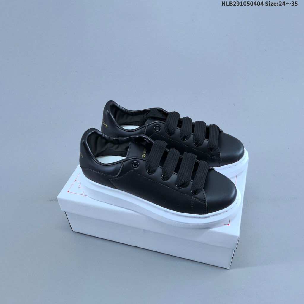 Alexander McQueen Kids Low-Top Sneakers with Hook-and-Loop Straps