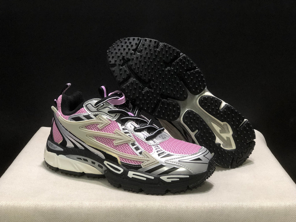OFF-WHITE Be Right Back Sneakers Pink Black White