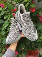 Yeezy 350 V2 Gray Knit Sneakers