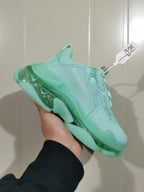 Balenciaga Triple S Clear Sole Sneakers Mint Green