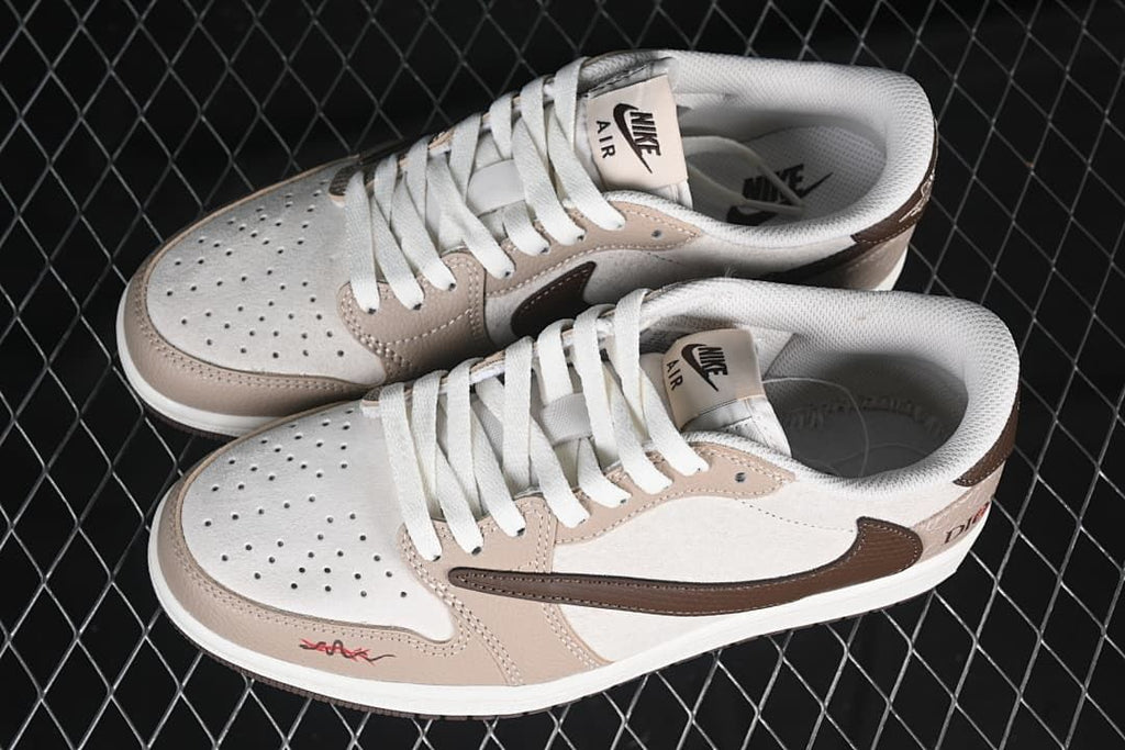 Nike Air Jordan 1 Low OG SP Travis Scott Fragment Beige Brown