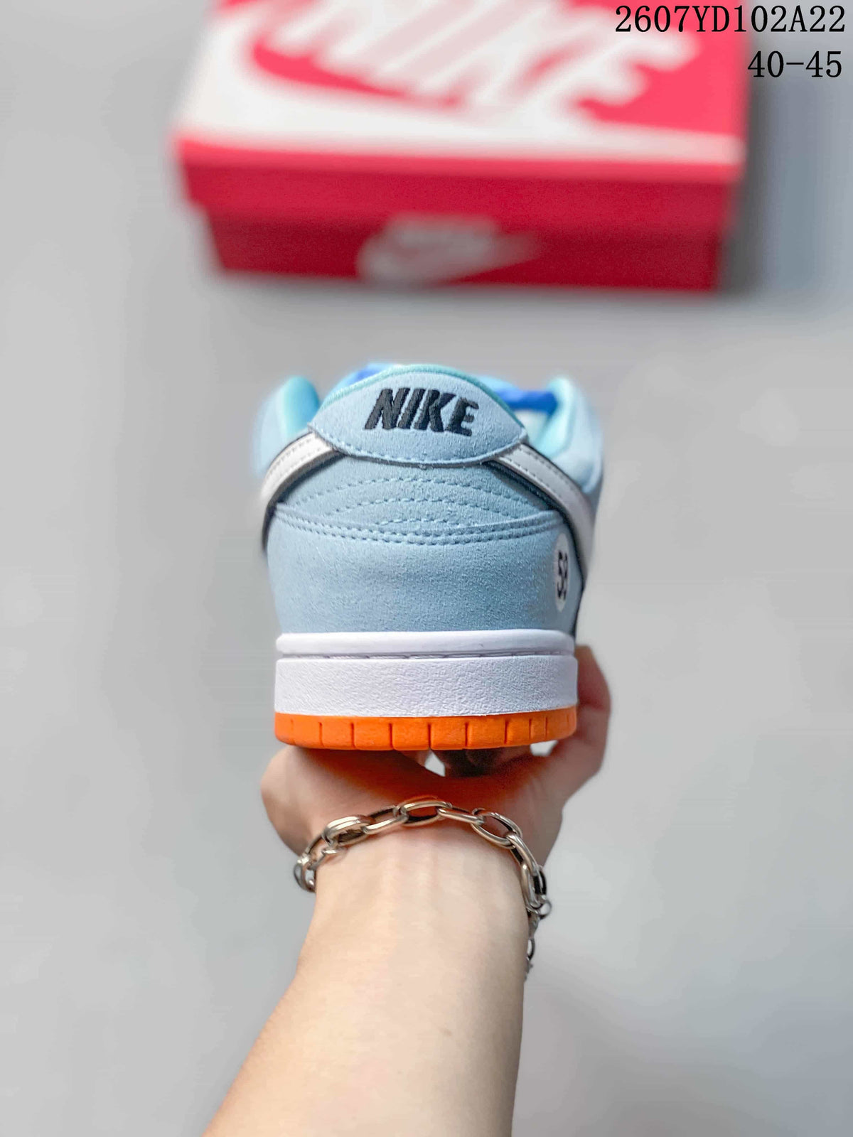Nike SB Dunk Low Pro Light Blue Skate Shoes 07YD102A22
