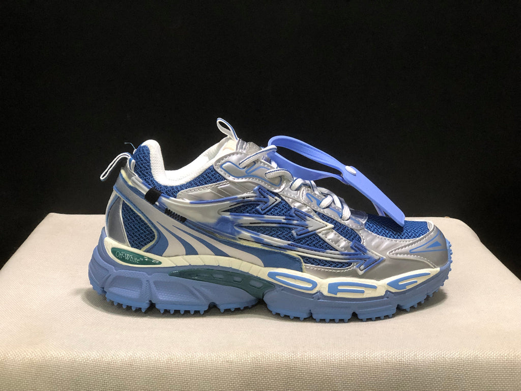 Off-White Be Right Back Sneakers Blue White Silver