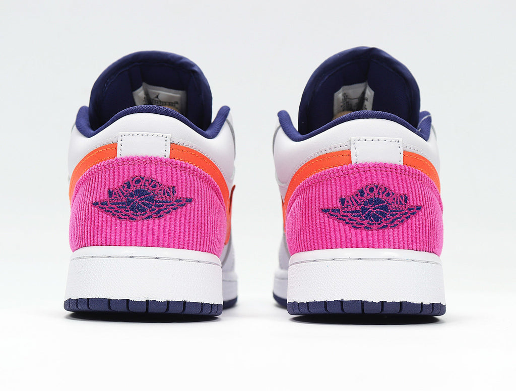 Jordan 1 Low SE Pink Gray Orange Sneakers 554723-502