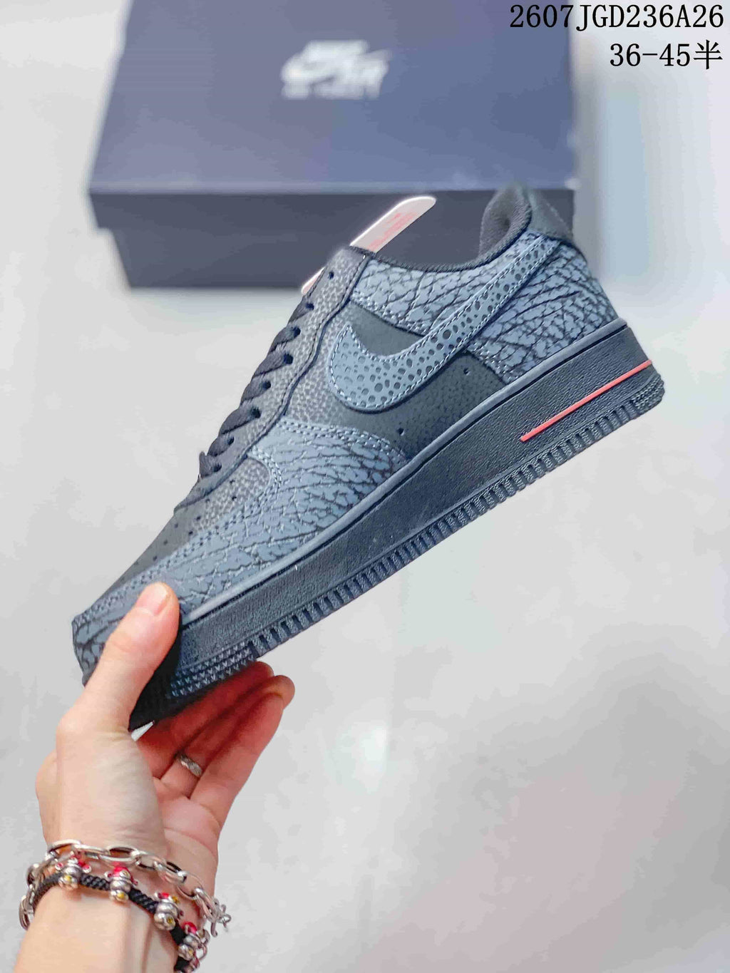 Nike Air Force 1 Low Stussy Dark Gray Sneakers 722260UPW
