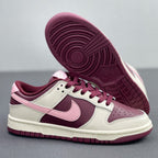 Nike Dunk Low Valentine’s Day Sneakers Burgundy Pink DR9705-100
