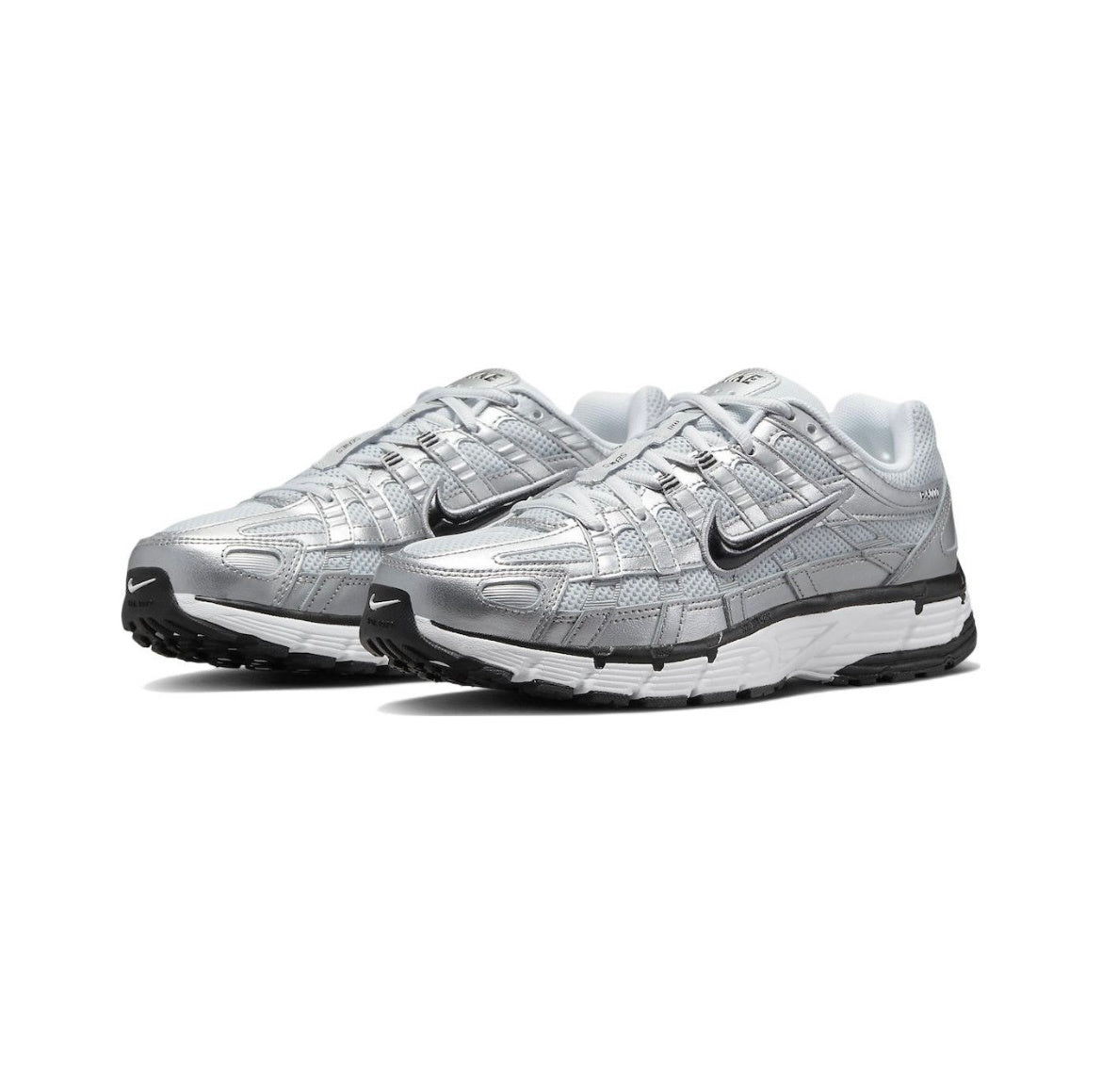 Nike P-6000 Silver Retro-Style Sneakers FD9876-101