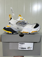 1170 Grey Black Yellow Suede Mesh Sneakers