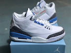 Jordan Air Jordan 3 Retro White Royal Blue Sneakers