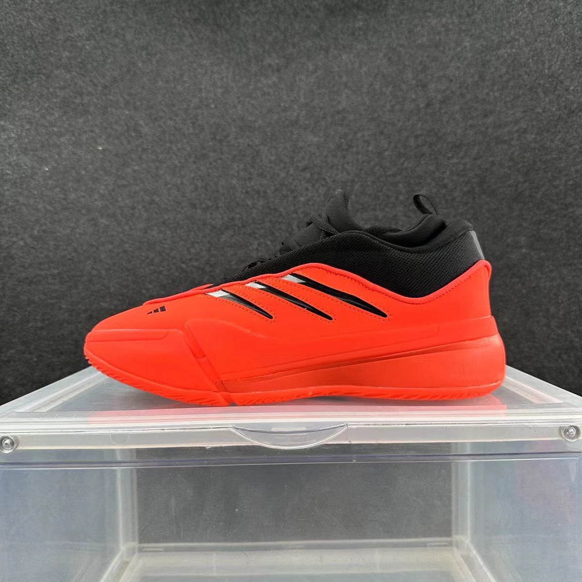 Adidas Red and Black Low-Top Sneakers