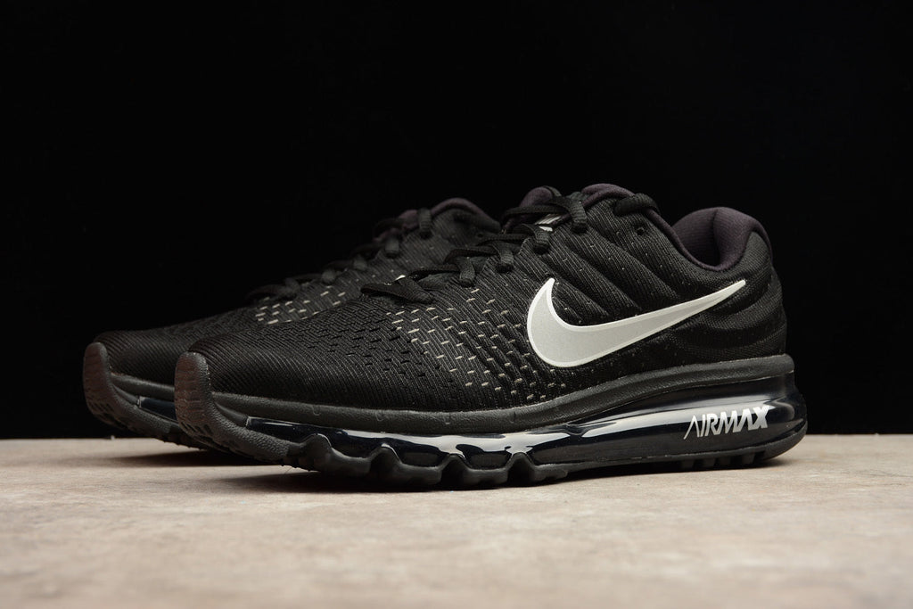 Nike Air Max 2017 Black Silver Running Sneakers 849559-001