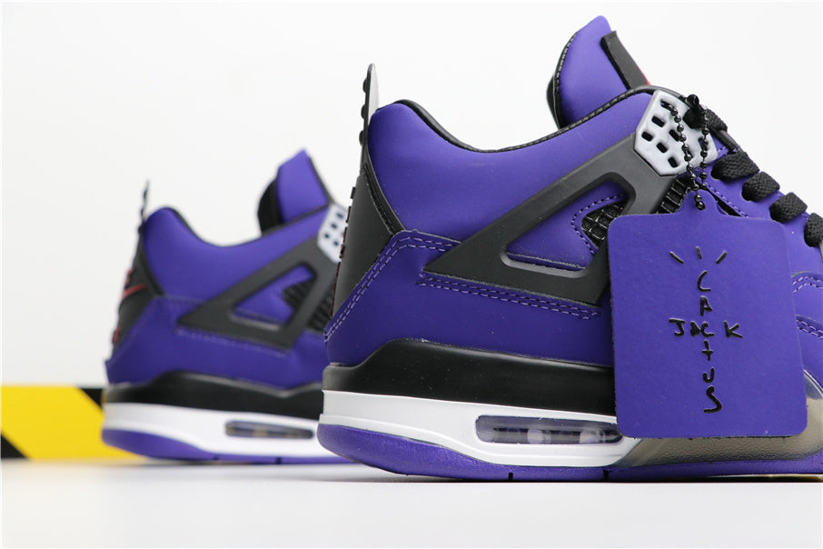 Jordan 4 Retro Purple Suede Sneakers 308497-406