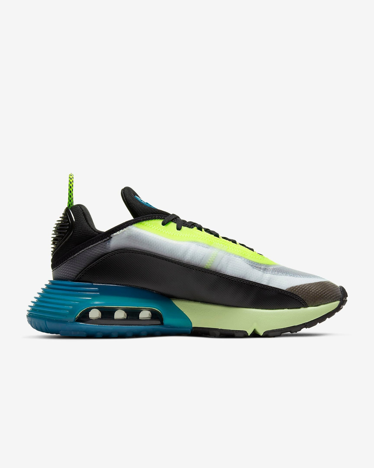 Nike Air Max 2090 Sneakers, Black, Volt and Blue, BV9977-101