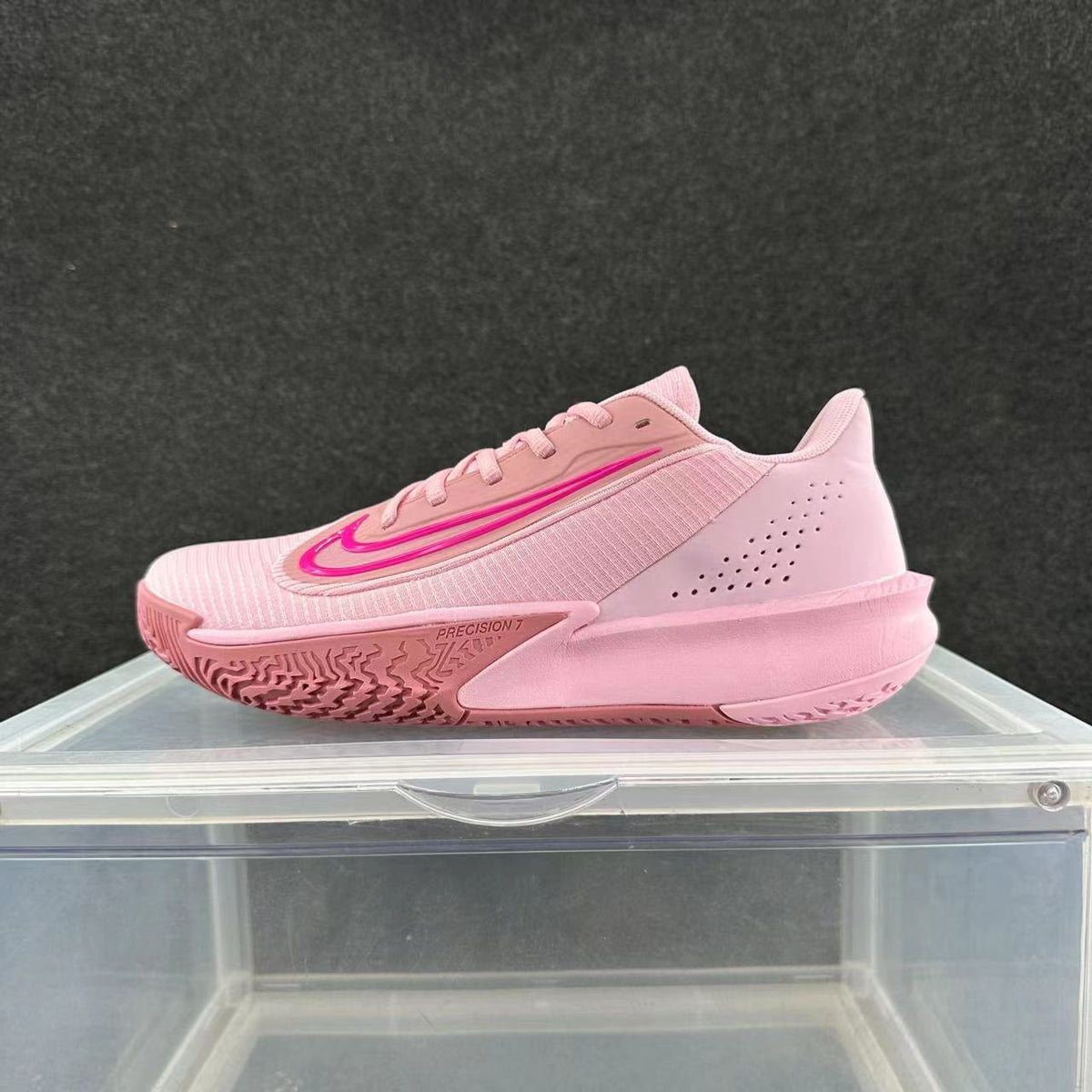 Nike Precision 7 Pink and Purple Basketball Shoes
