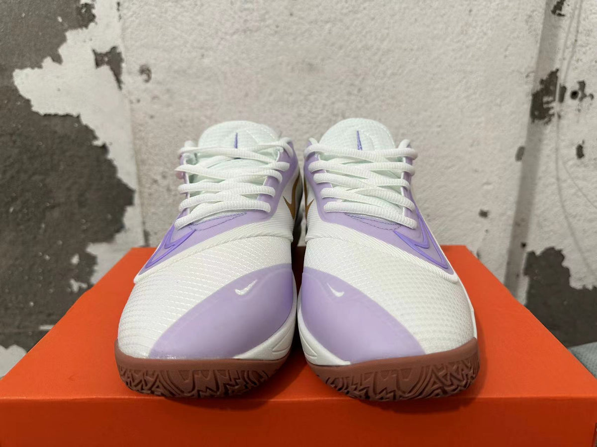 Nike Precision 7 Basketball Shoes, White and Light Purple