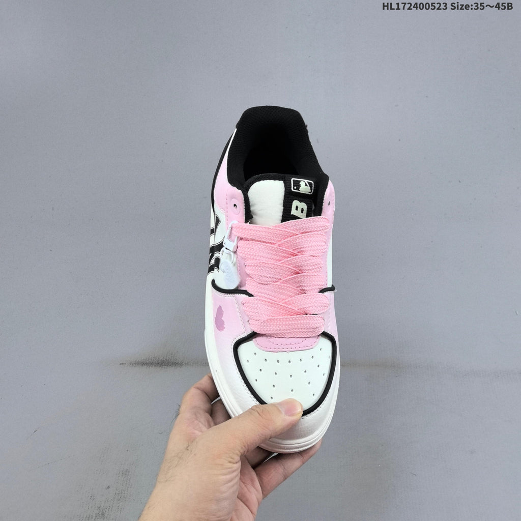 MLB Chunky Liner Low-Top Sneakers Pink White Black