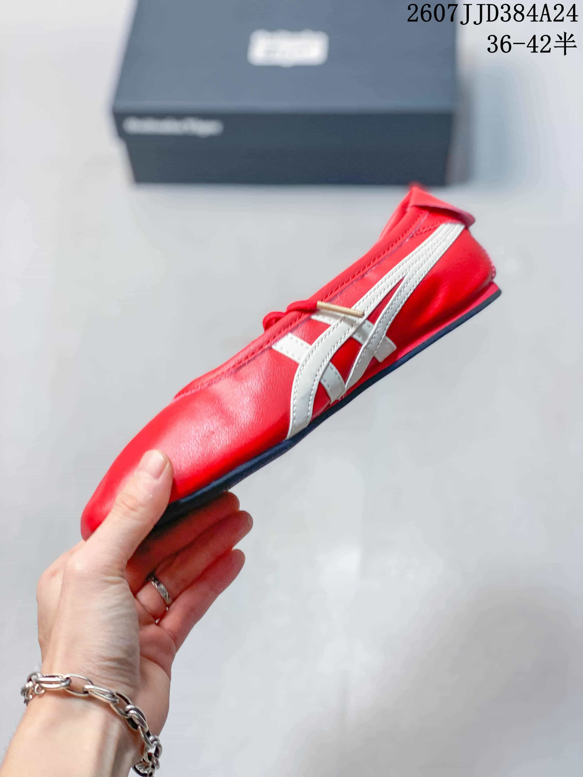 Onitsuka Tiger GYMNARINA Red Mary Jane Shoes 07JJD384A24