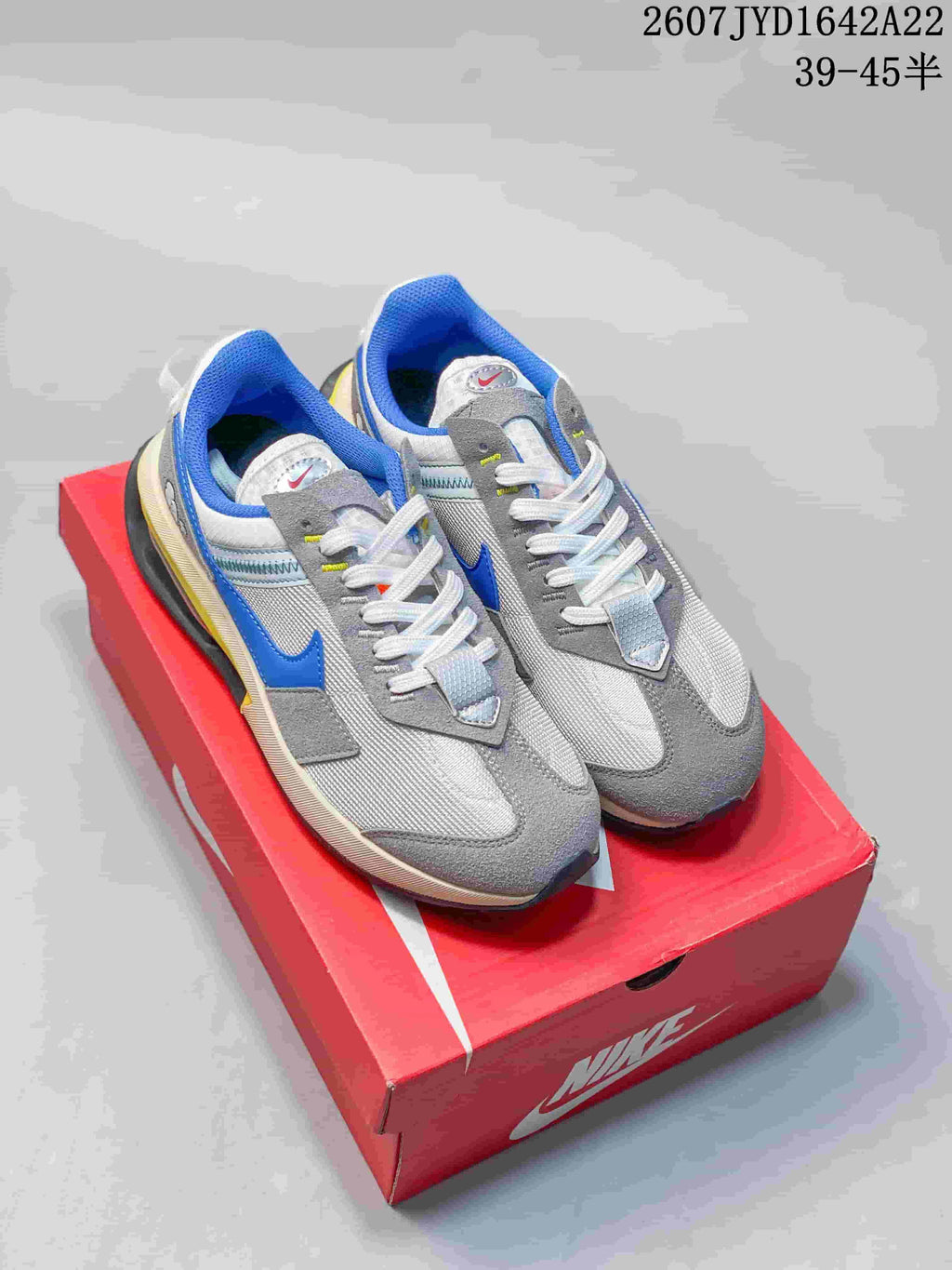 Nike Air Max Pre-Day Sneakers Grey Blue Yellow