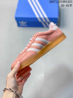 adidas Gazelle Indoor Sneakers Pink White Gum 07JJD1081A21