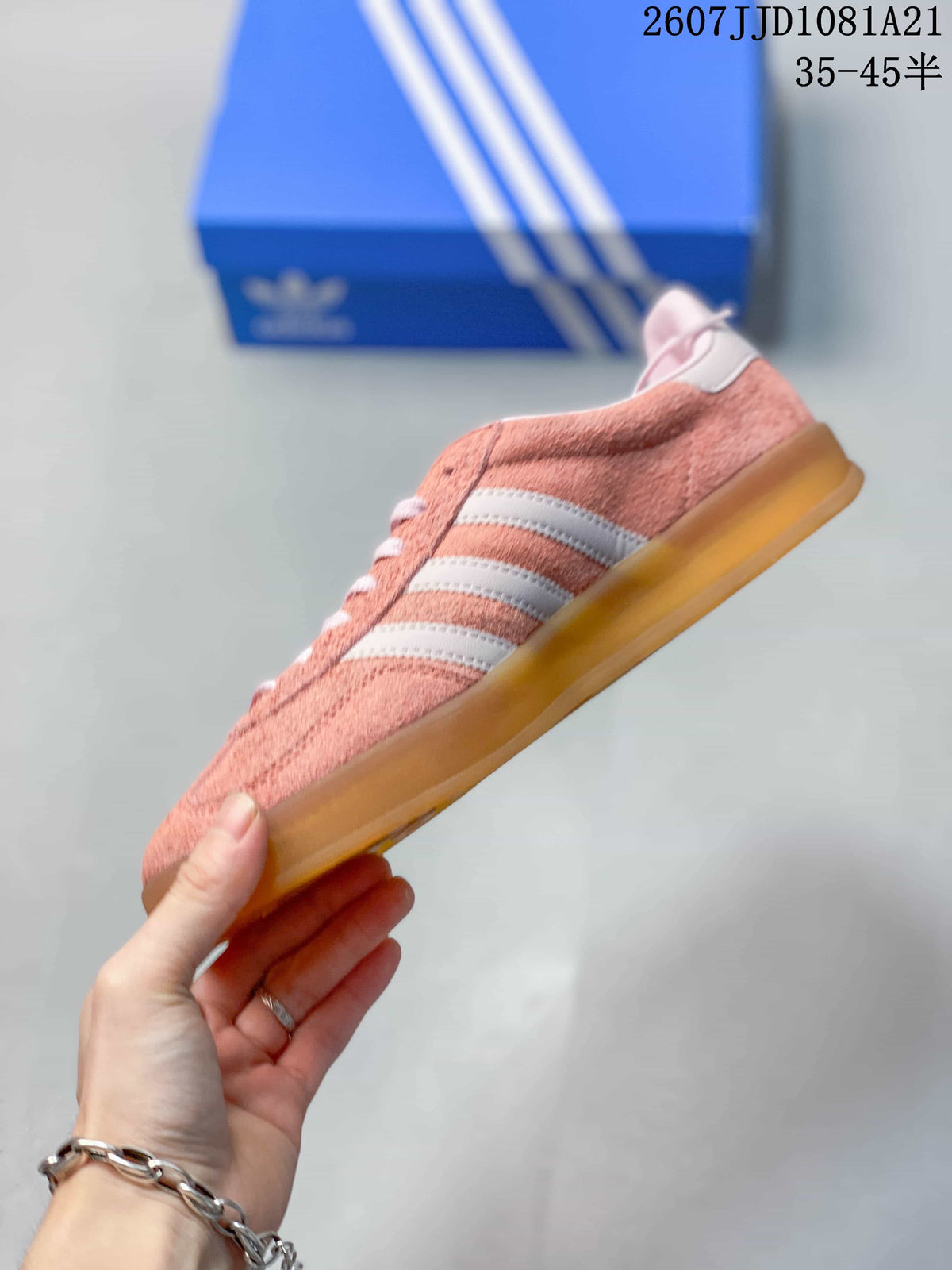adidas Gazelle Indoor Sneakers Pink White Gum 07JJD1081A21