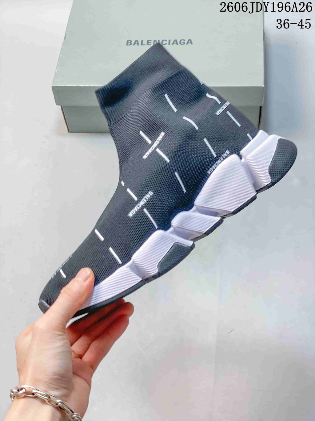 Balenciaga Sock Sneakers Dark Navy JDY196A26