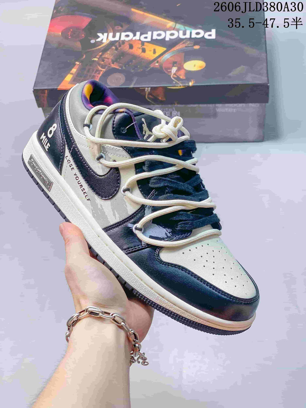 Air Jordan 1 Low Panda Prank Graphic Sneakers