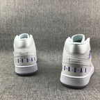 Air Jordan 1 Mid White Sneakers with Translucent Outsole