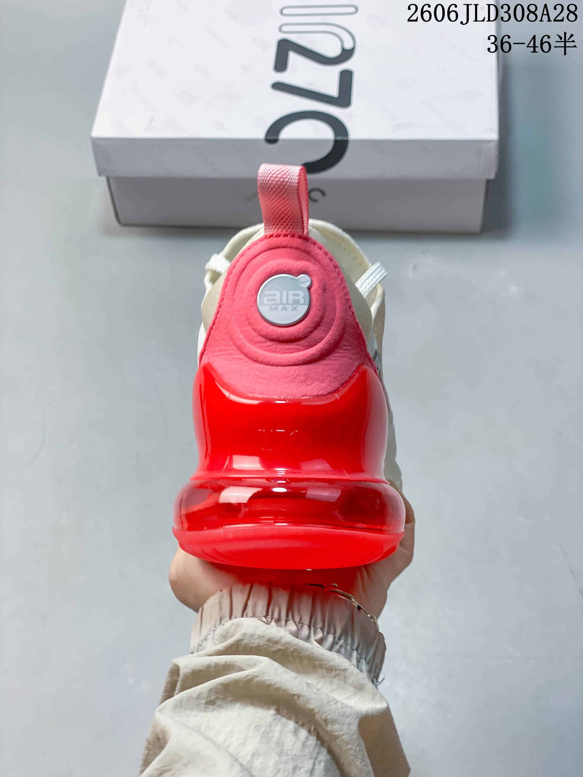 Nike Air Max 270 Premium Sneakers White and Red
