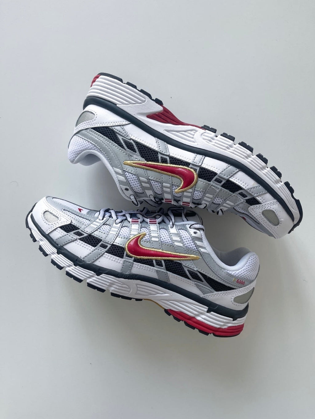 Nike P-6000 Sneakers White Red BV1021-101