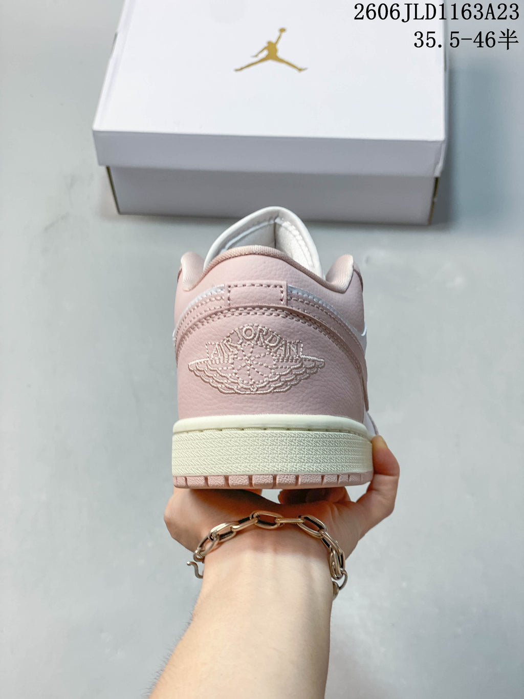 Jordan Air Jordan 1 Low Pink and White Sneakers IX5004-121