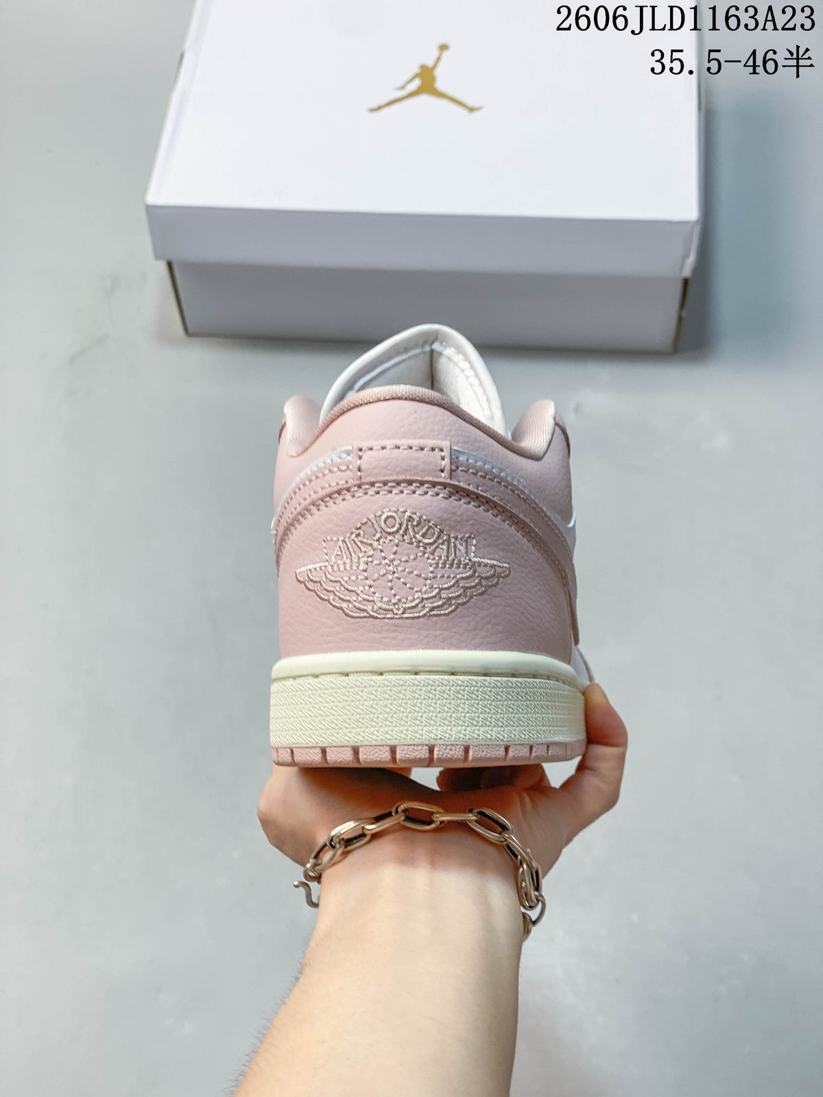 Jordan Air Jordan 1 Low Pink and White Sneakers IX5004-121