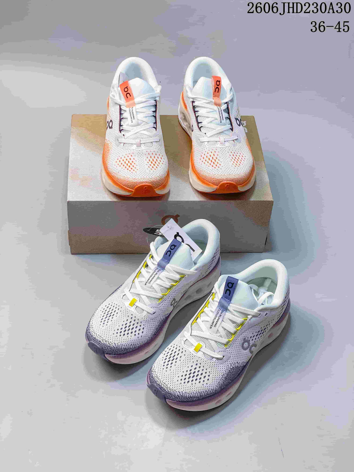 On Cloudtilt Running Shoes in White and Orange