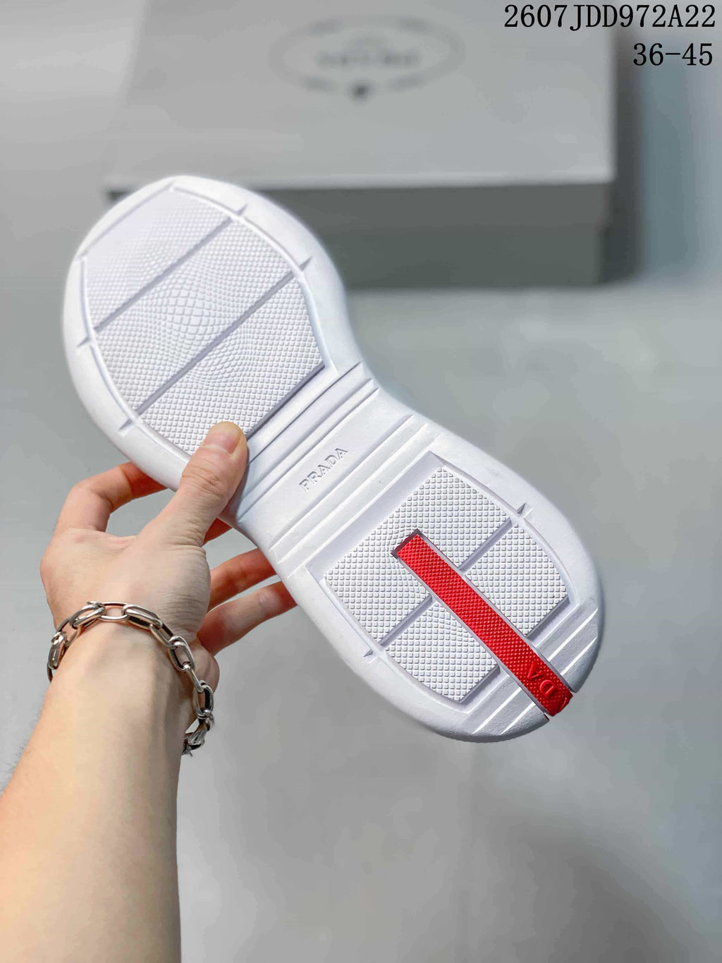 Prada America's Cup White Low-Top Lace-Up Sneakers