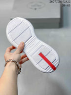 Prada America's Cup White Low-Top Lace-Up Sneakers
