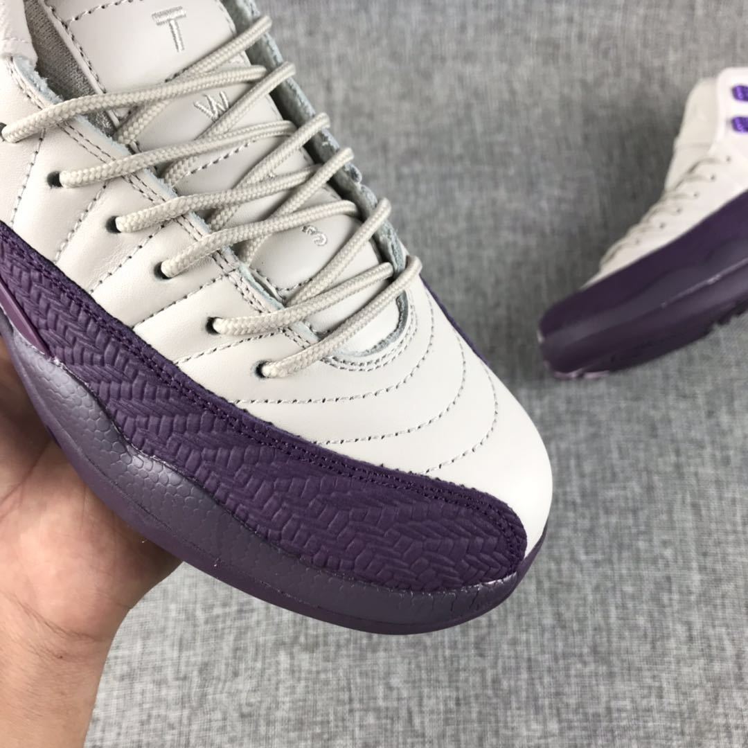 Jordan Air Jordan 12 White Purple Sneakers 510815-001