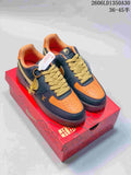 Nike Air Force 1 '07 Low Horse-Inspired Sneakers in Navy and Orange