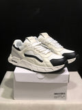 Off-White Leather Low-Top Sneakers White Black